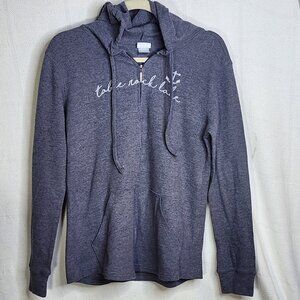 Gear for Sports Grey Waffle Knit Table Rock Lake Full Zip Lightweigt Hoodie Sz M